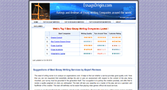 Desktop Screenshot of essaysorigin.com